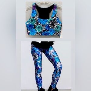 Terez bow print leggings and bra SET